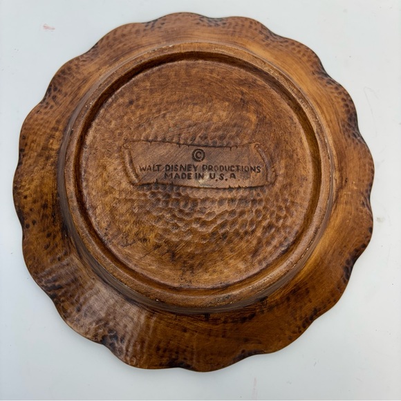 Vintage 60s Walt Disney World Lava Glaze MCM Souvenir Bowl Dish Treasure Craft - Picture 5 of 6